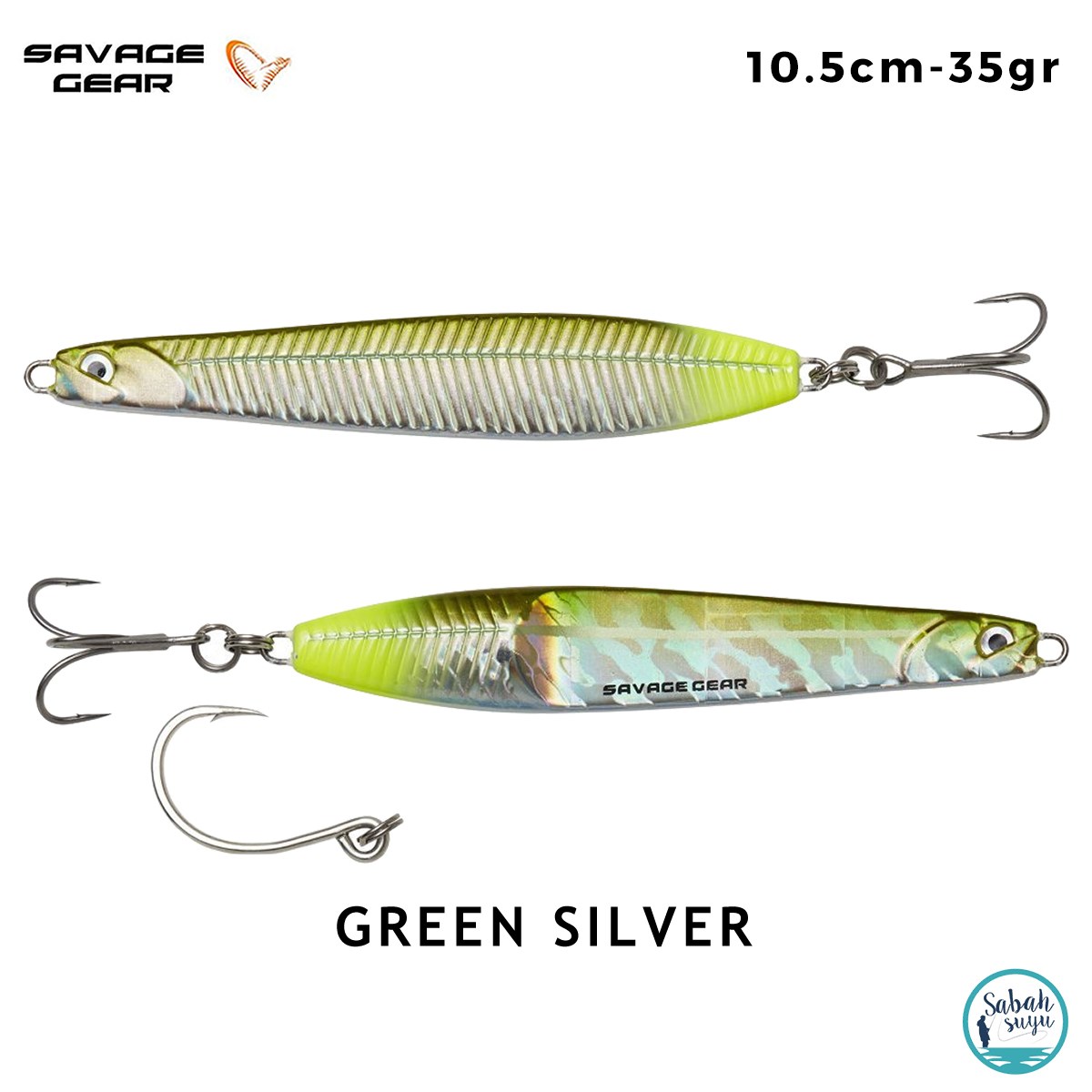 Savage Gear Surf Seeker 10.5cm 35gr Kaşık Yem Green Silver