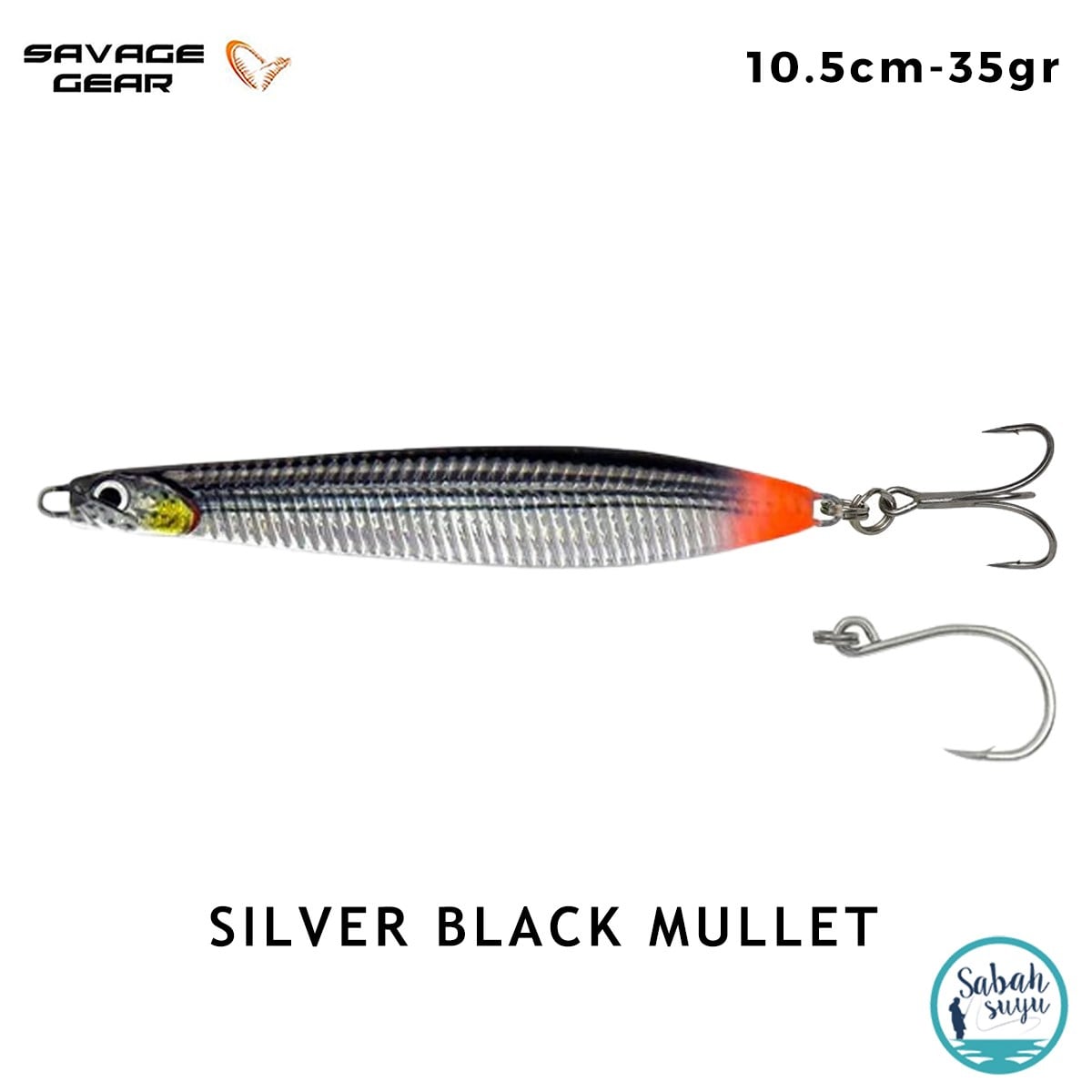 Savage Gear Surf Seeker 10.5cm 35gr Kaşık Yem Silver Black Mullet