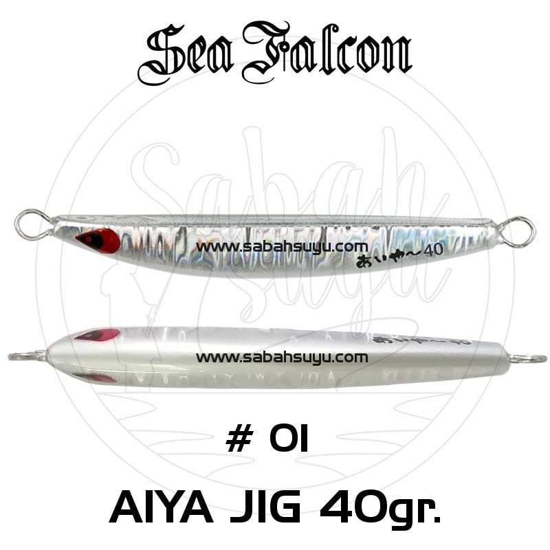 Sea Falcon Aiya Jig 40gr 01 Neon Silver