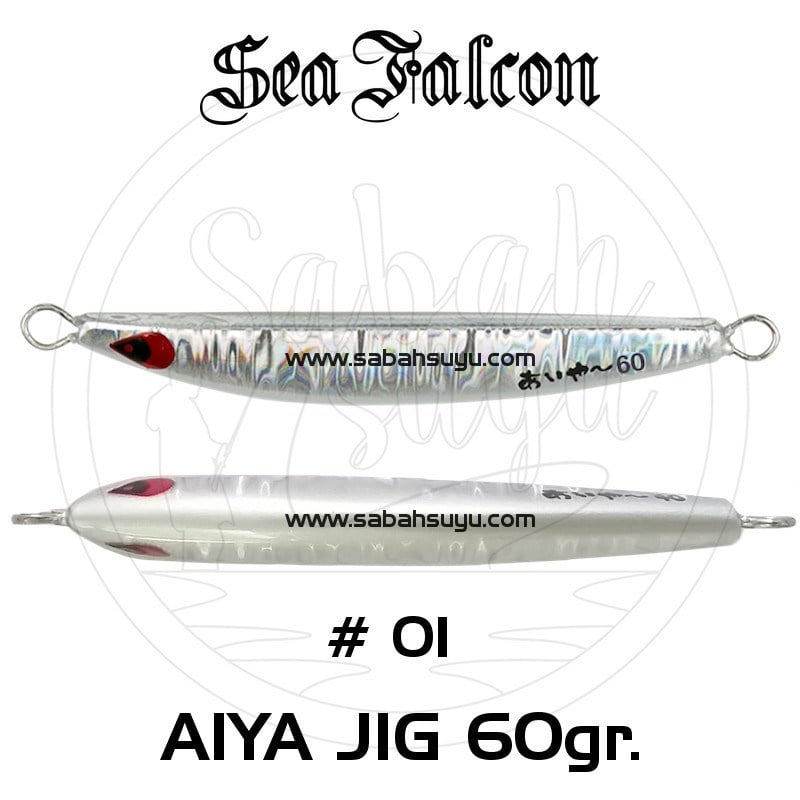 Sea Falcon Aiya Jig 60gr 01 Neon Silver