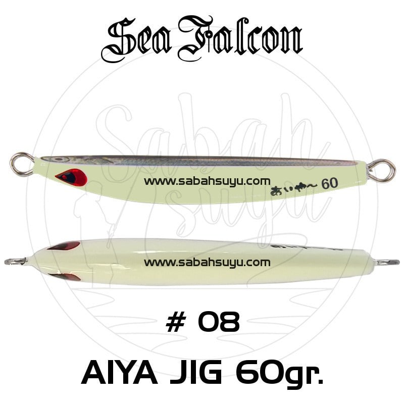 Sea Falcon Aiya Jig 60gr 08 All Glow
