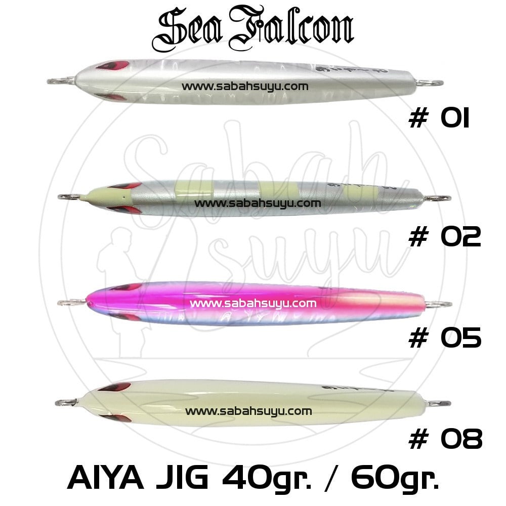 Sea Falcon Aiya Jig 60gr 08 All Glow