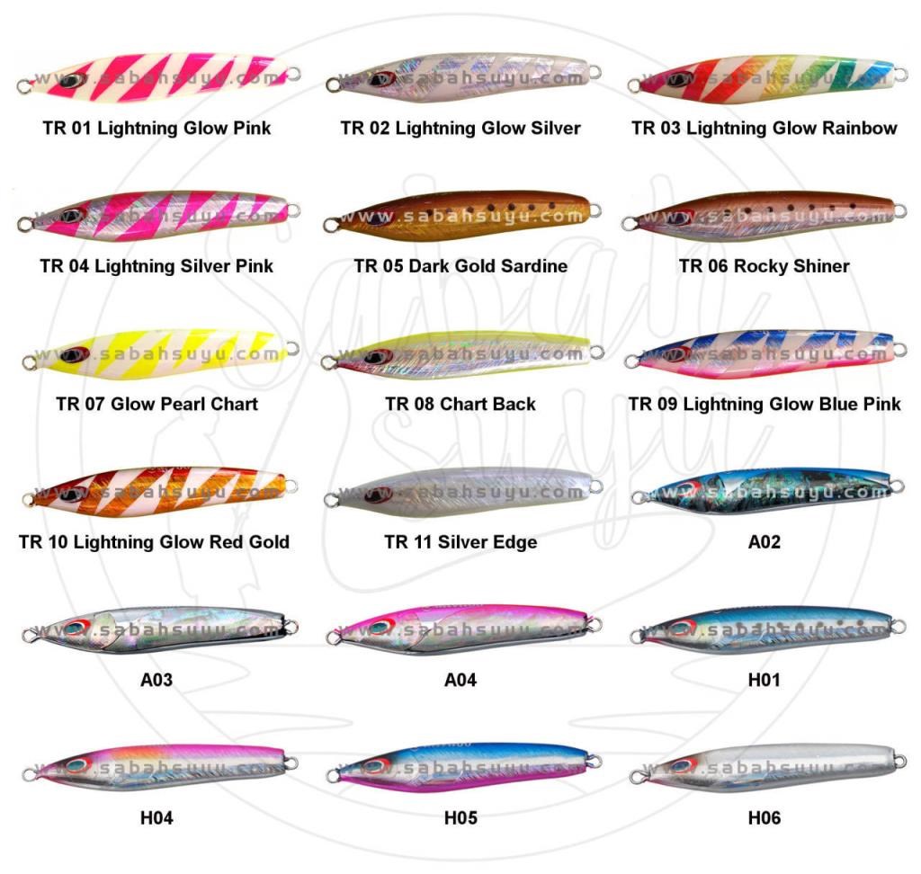 Sea Falcon Cast Jig 40gr TR-09 Lightning Glow Blue Pink