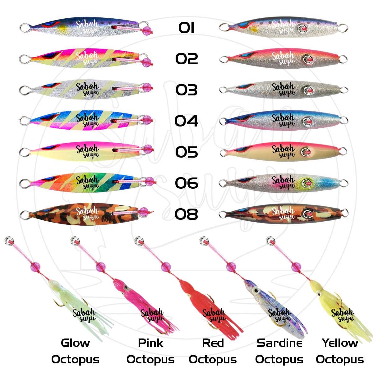 Sea Falcon Drain Inchiku Mini 60gr. 08 Yellow Octopus