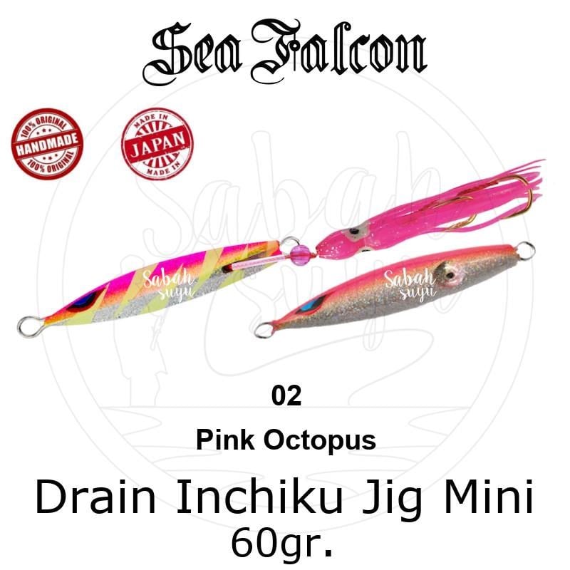 Sea Falcon Drain Inchiku Mini 60gr. 02 Pink Octopus