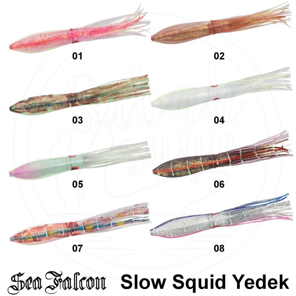 Sea Falcon Slow Squid Yedek Silikon Kalamar 16cm 03
