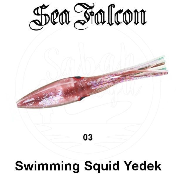 Sea Falcon Swimming Squid Casting Yedek Silikon Kalamar 9cm 03