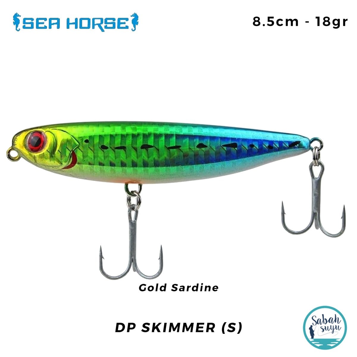 Sea Horse DP Skimmer 85 (S) 8.5cm 18gr Gold Sardine