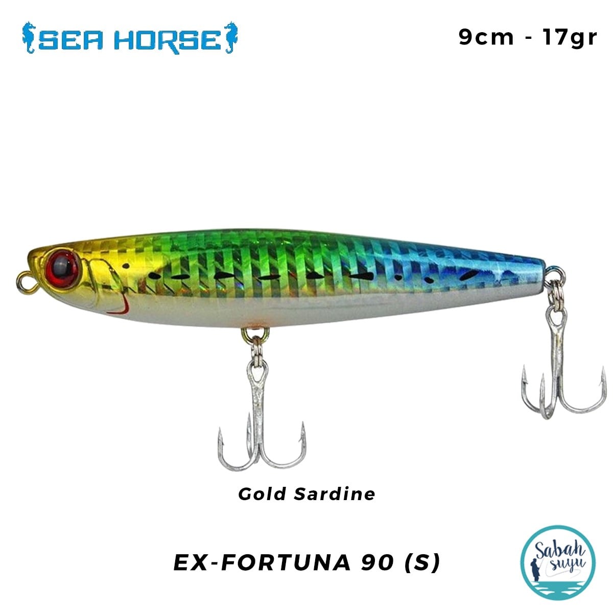 Sea Horse Ex-Fortuna (S) 9cm 17gr Gold Sardine