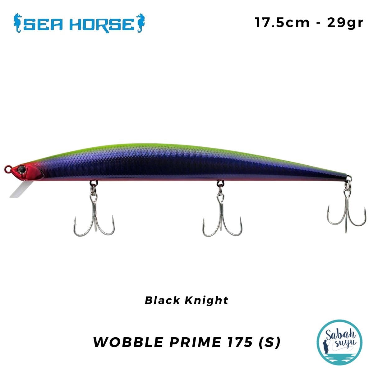 Sea Horse Wobble Prime 175 (S) 17.5cm 29gr Black Knight
