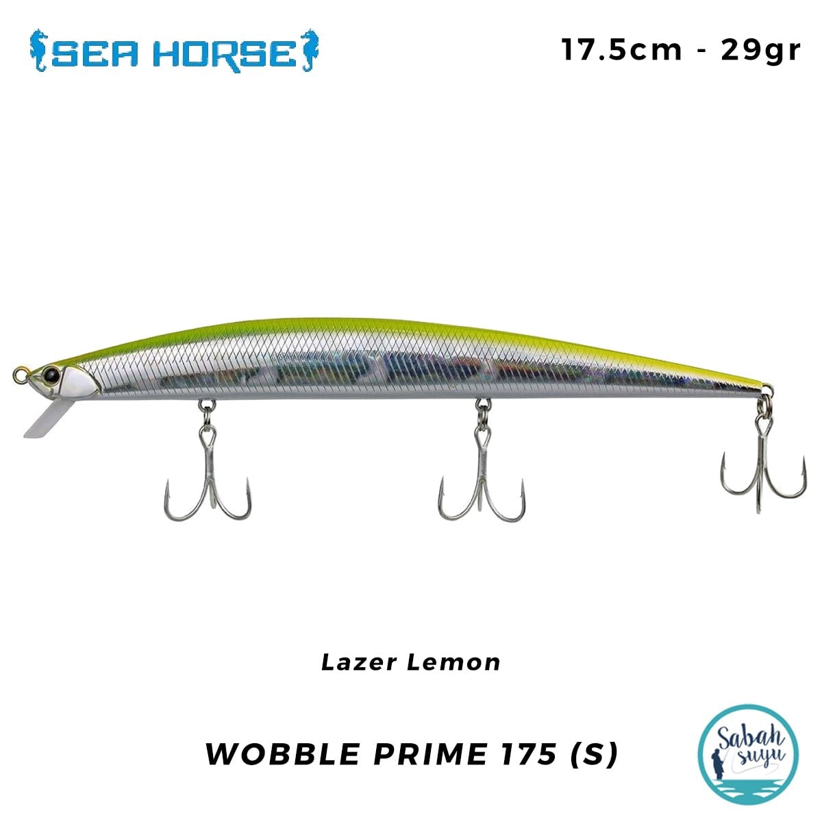 Sea Horse Wobble Prime 175 (S) 17.5cm 29gr Lazer Lemon