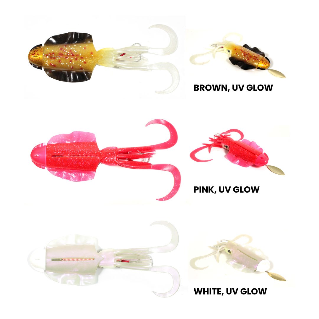 Seabor Cuttlefish Silikon Kalamar 285gr White UV Glow
