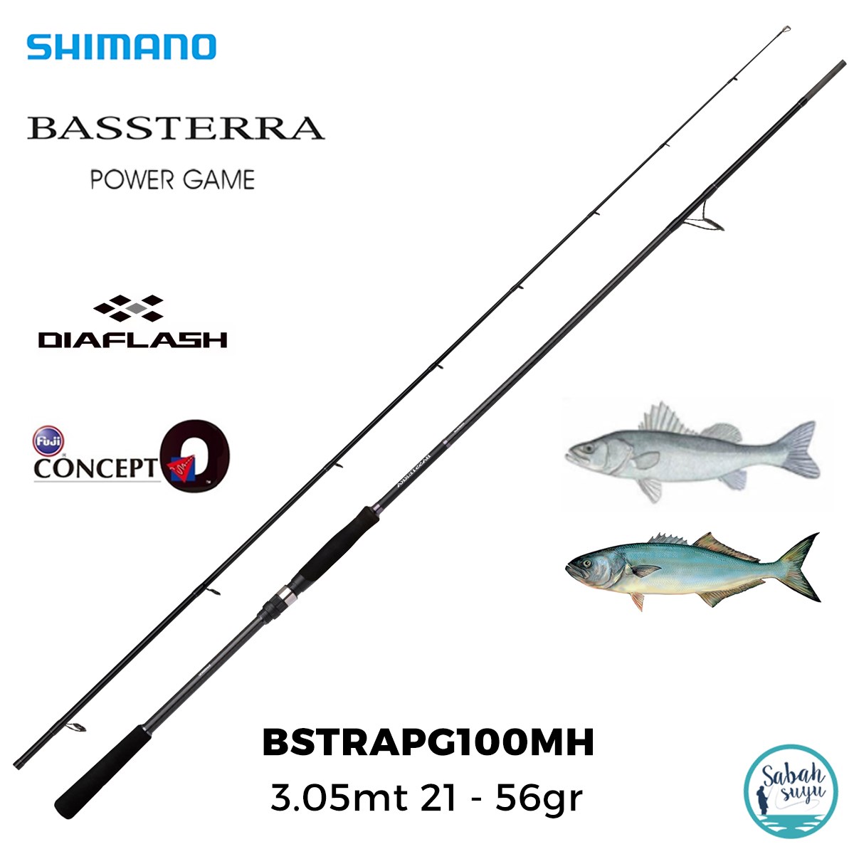 Shimano Bassterra A 100MH Power Game 3.05mt 21-56gr (2P) Spin Kamış