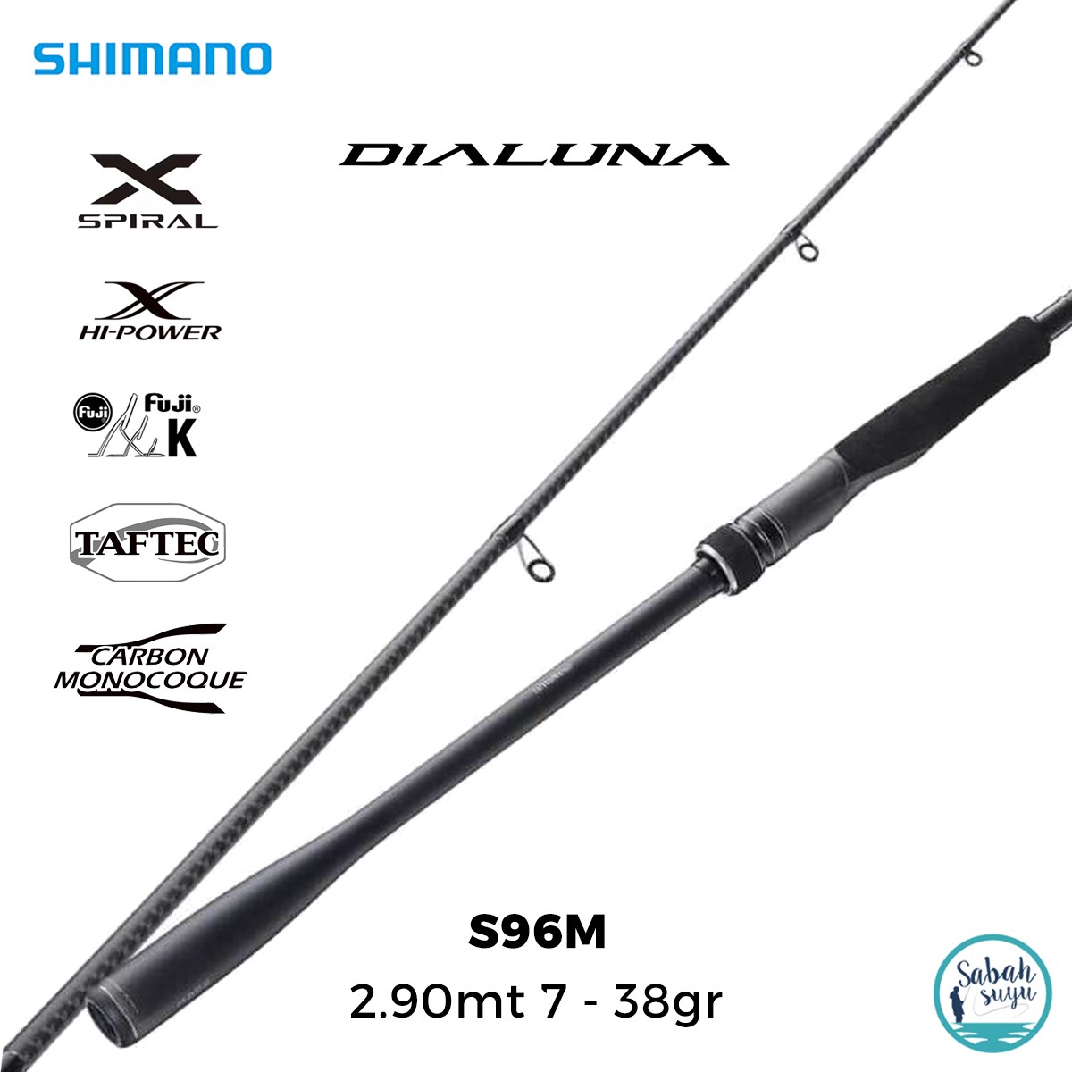 Shimano Dialuna S96M 2.90mt 7-38gr (2P) Spin Kamış