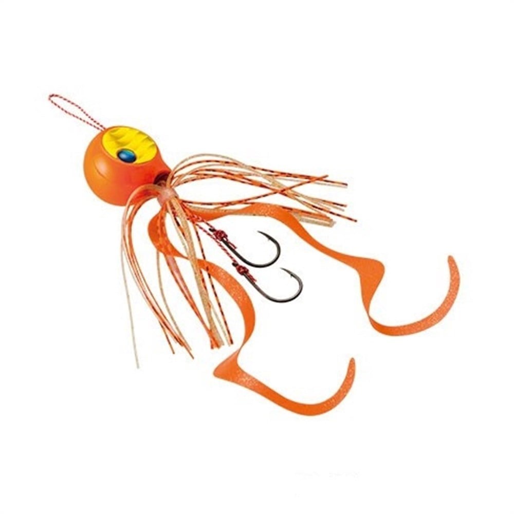 Shimano Engetsu Tiger Baku Baku Tai Rubber Jig 80gr 61T Orange Curly