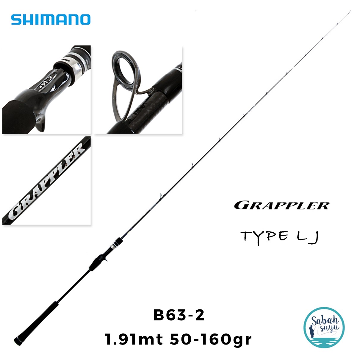Shimano Grappler Type LJ B632 1.91mt 50-160gr (S2P) Tetikli Light Jigging Kamış