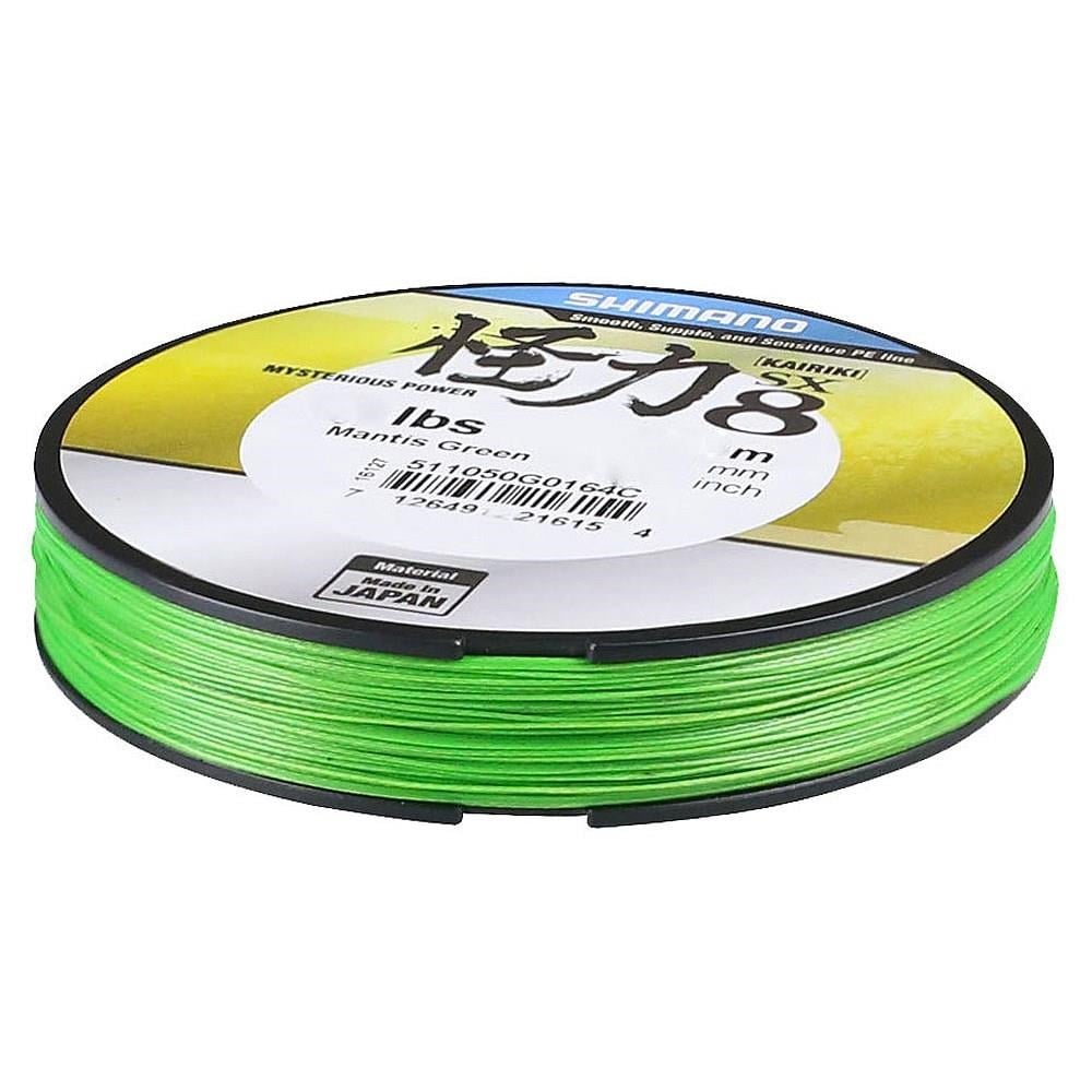 Shimano Kairiki 8 Örgü İp Misina 300m Mantis Green 0.10mm / 6kg