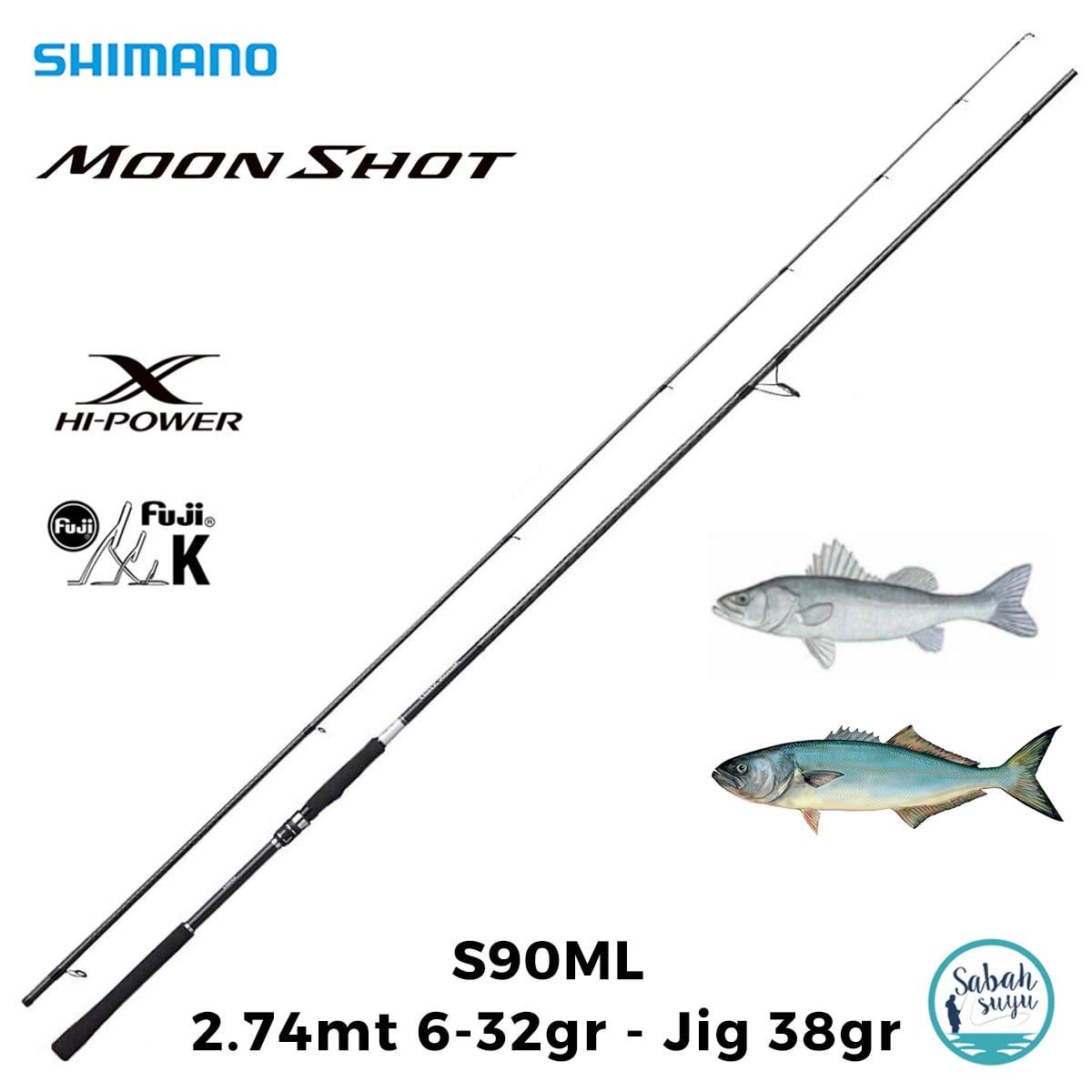 Shimano Moonshot S90ML 2.74mt 6-32gr Jig38gr (2P) Spin Kamış