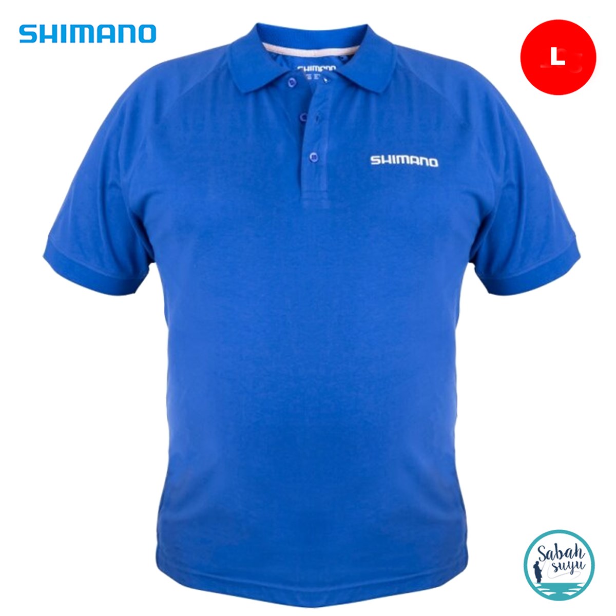 Shimano Polo T-Shirt Kısa Kollu Blue (L)