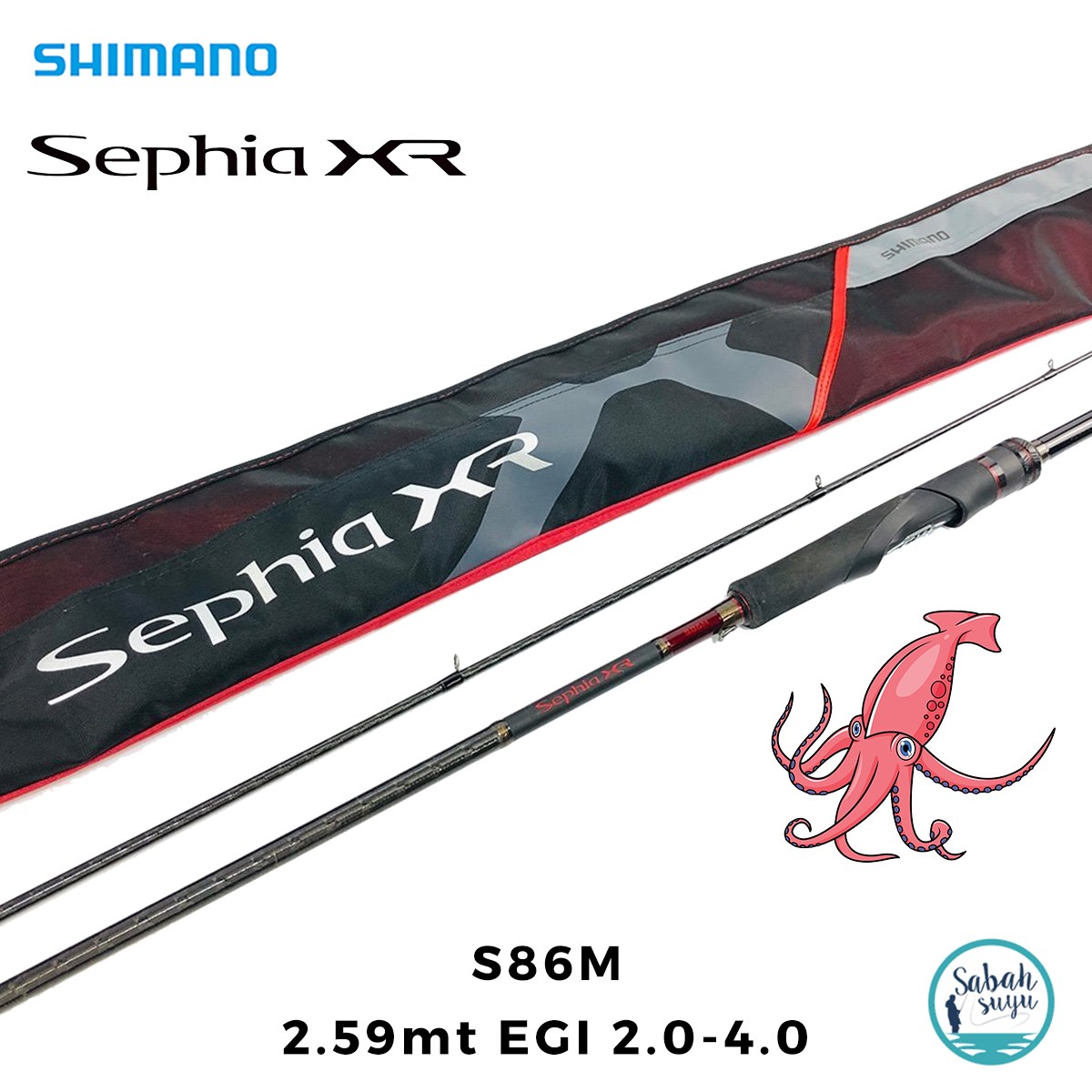Shimano Sephia XR S86M 2.59mt EGI 2.0-4.0 (2P) Kalamar Spin Kamış