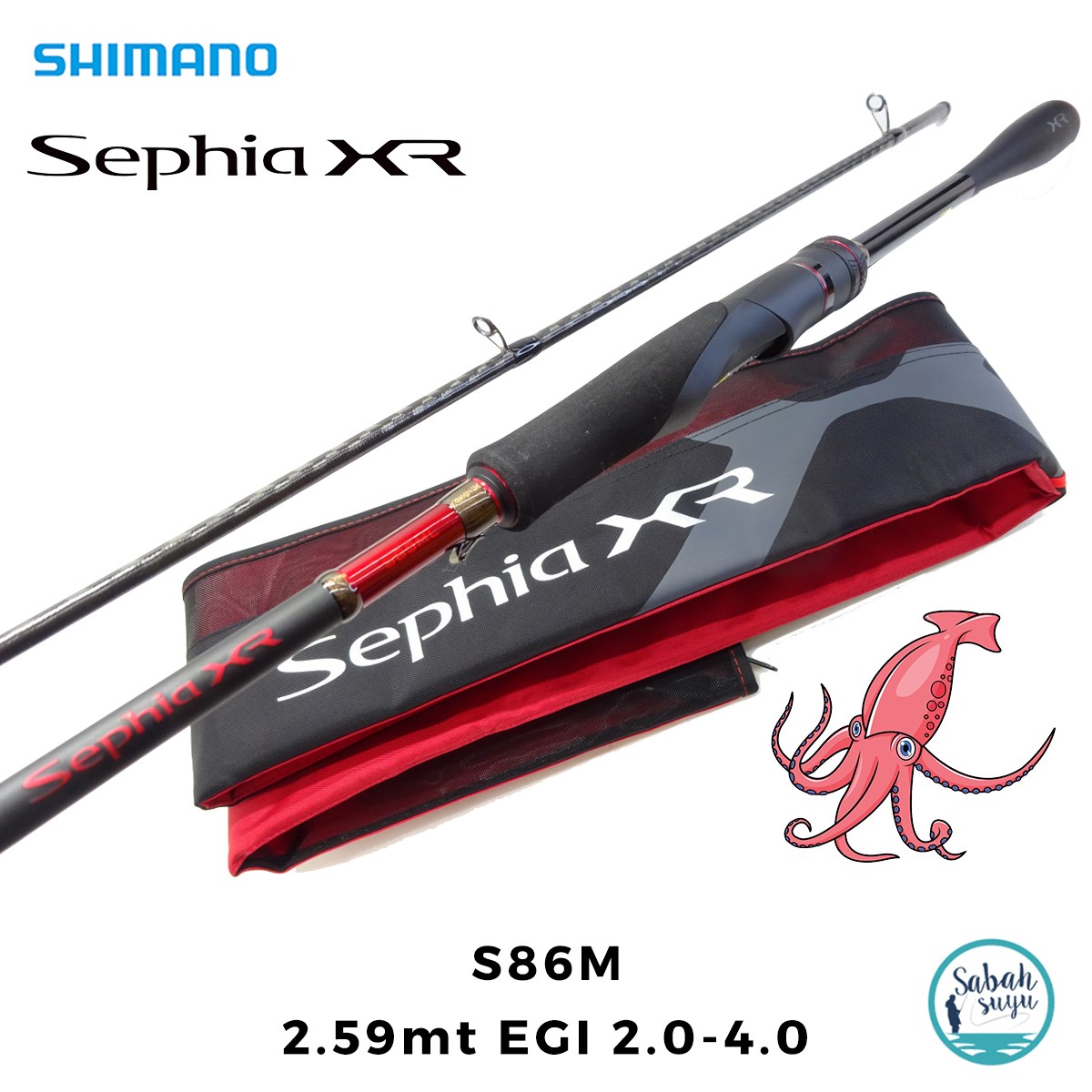 Shimano Sephia XR S86M 2.59mt EGI 2.0-4.0 (2P) Kalamar Spin Kamış