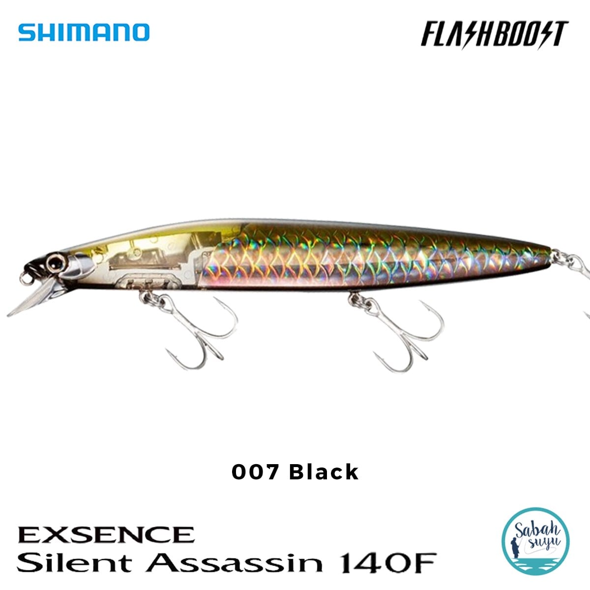 Shimano Silent Assassin Flash Boost 140F 14cm 25gr 007 Black