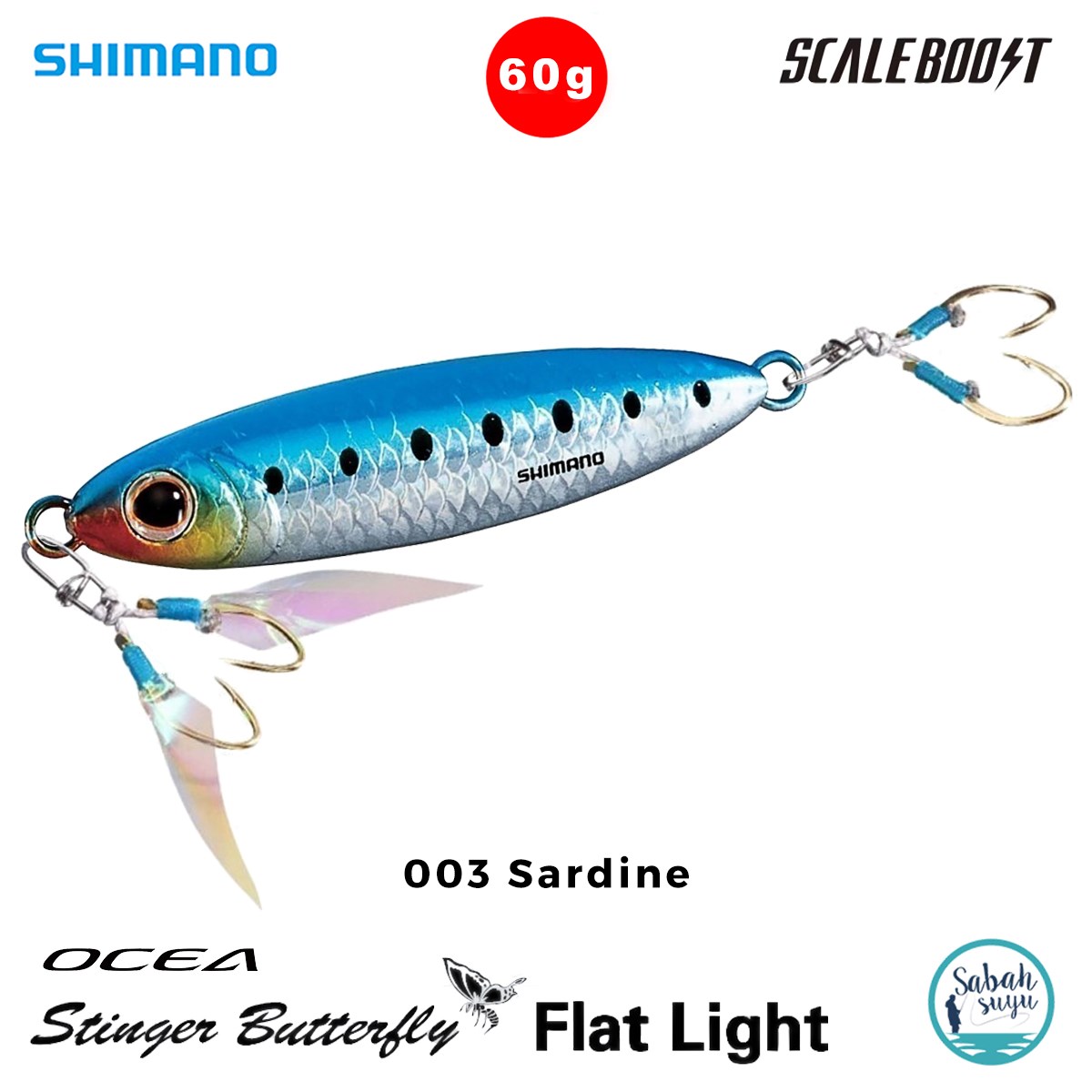 Shimano Stinger Butterfly Flat Light Jig 60gr 77mm 003 Iwashi