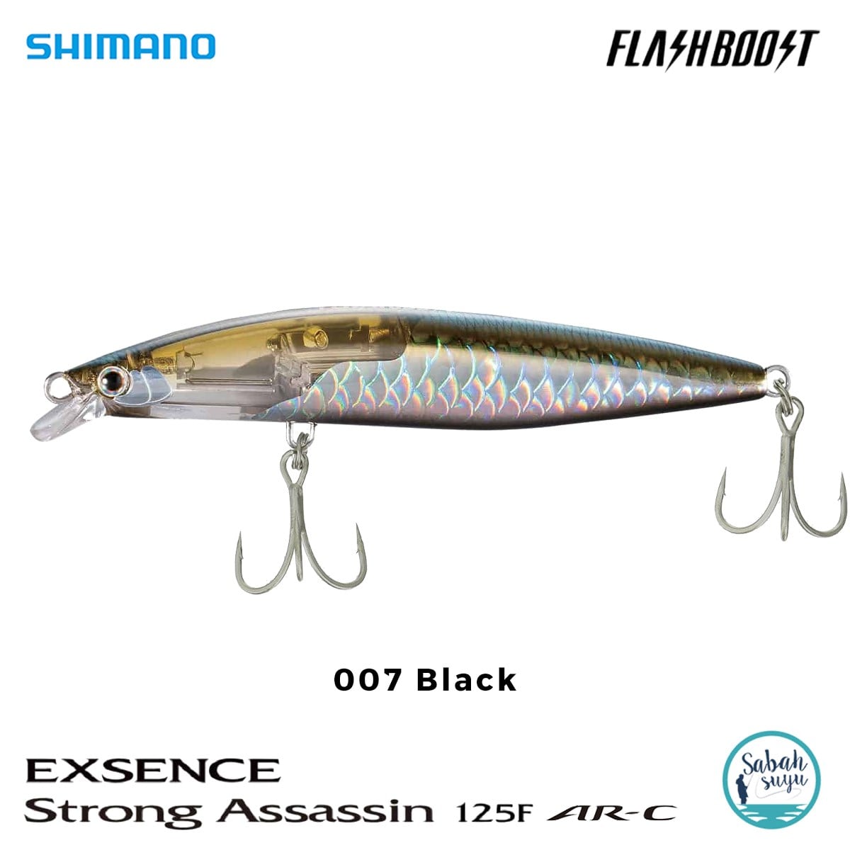 Shimano Strong Assassin Flash Boost 125F AR-C 12.5cm 25gr 007 Black