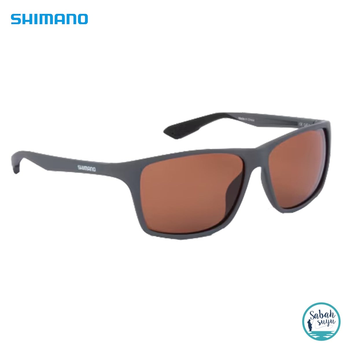 Shimano Technium Güneş Gözlüğü Matte Dark Grey - Copper