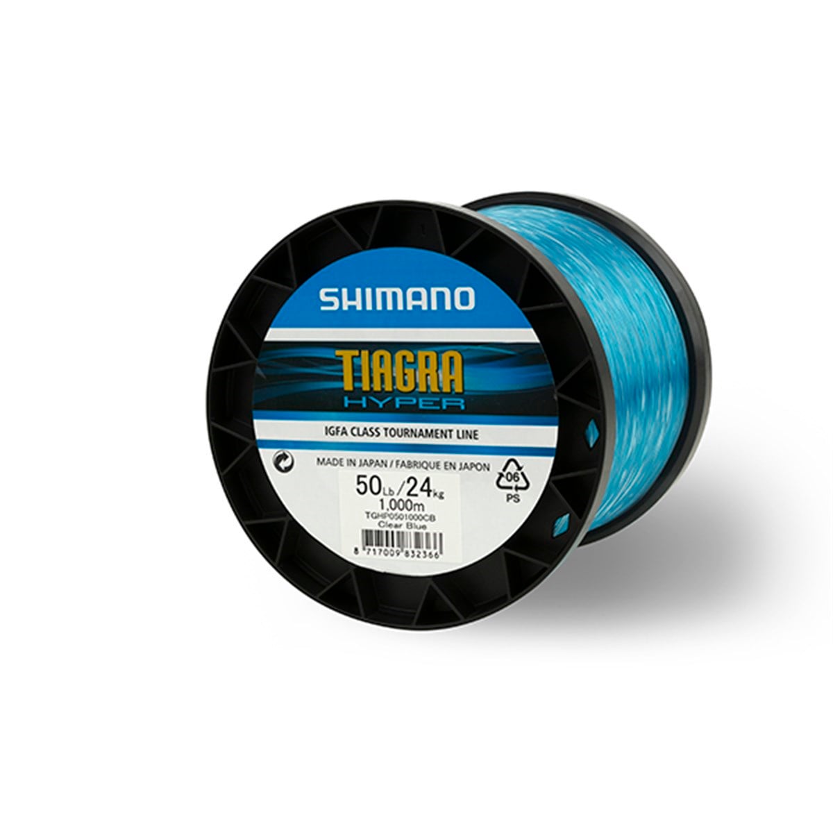 Shimano Tiagra Hyper Trolling Misina IGFA 50LB 1000mt Clear Blue