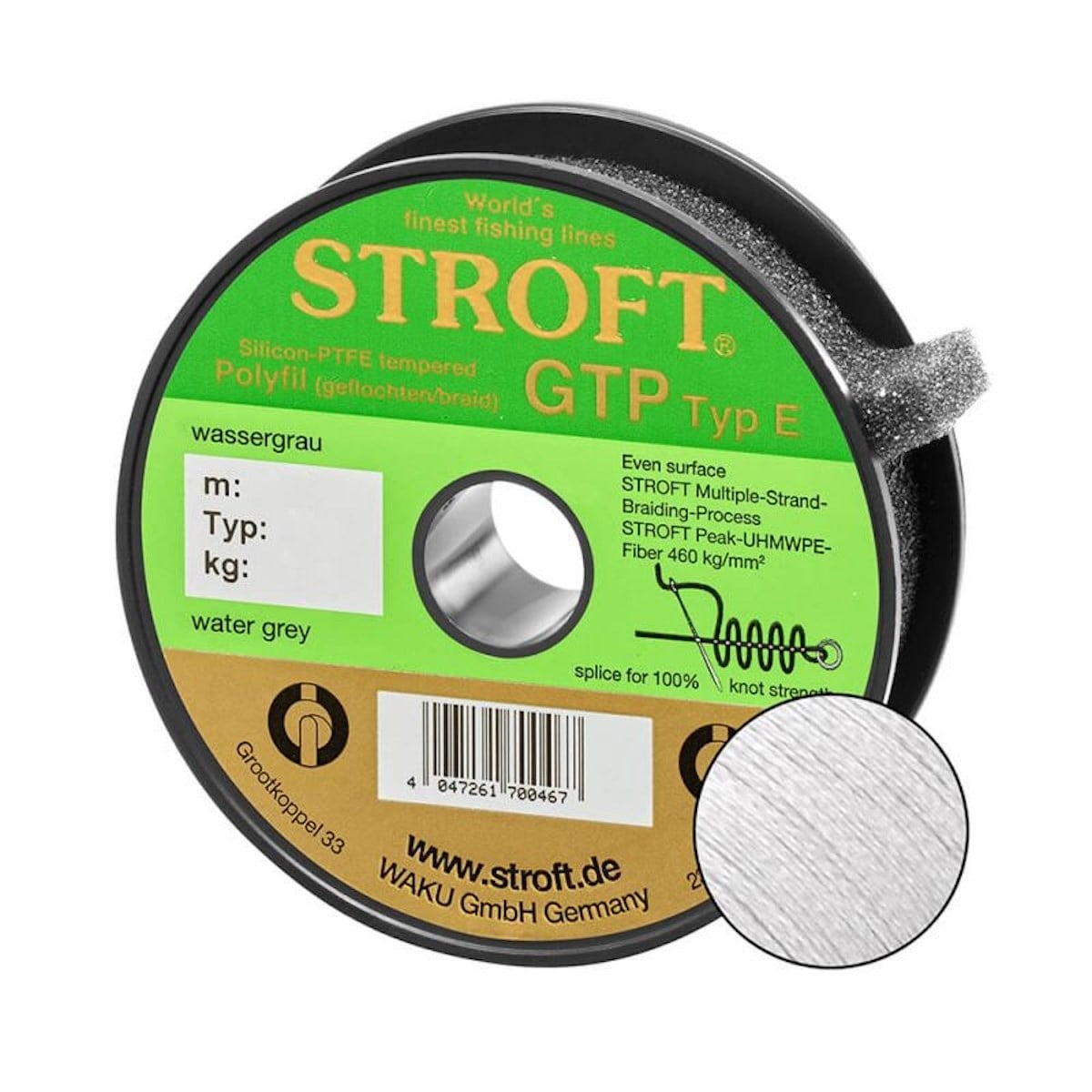 Stroft GTP Typ E Örgü Misina Gri 150 mt E6 0.22 mm 15.00 kg