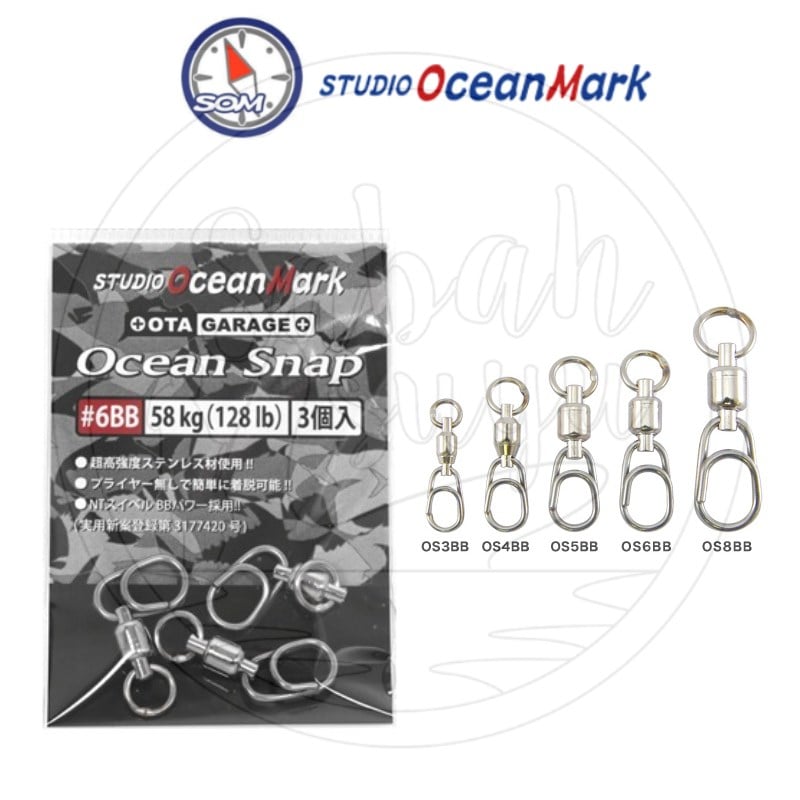 Studio Ocean Mark OGM Ocean Snap Fırdöndülü Klips #6 58 Kg. 128 Lb.
