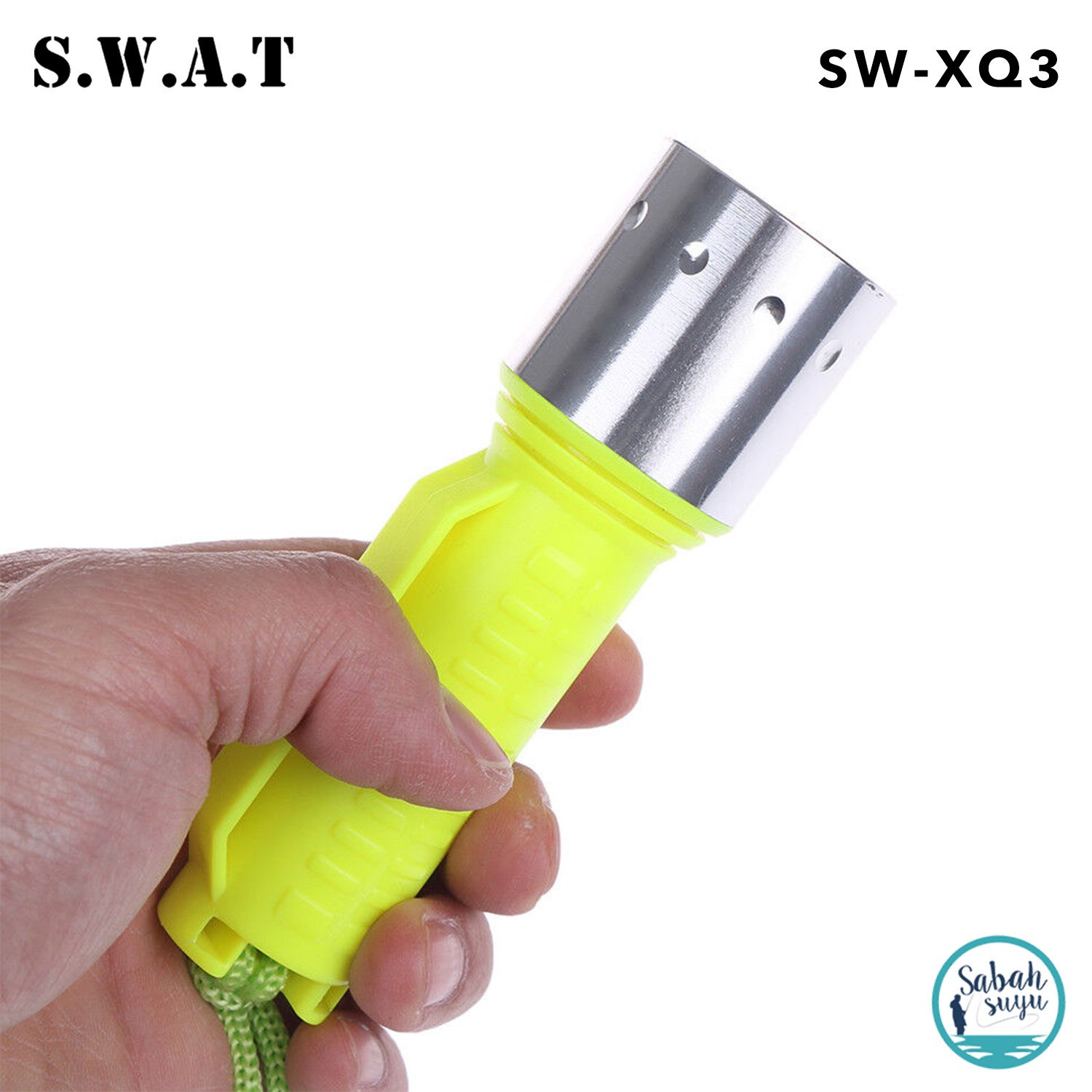 SWAT SW-XQ3 Su Altı El Feneri + Şarj + Pil