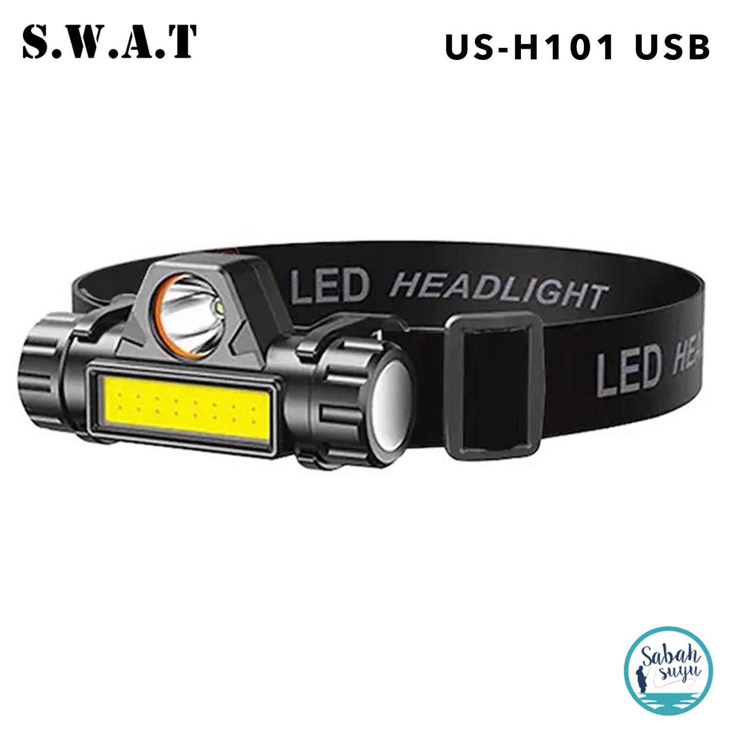 SWAT US-H 101 5W Şarjlı Led + Cob Kafa Lambası