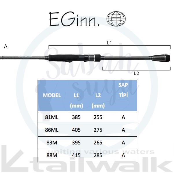 Tailwalk Eginn 86ML Spin Kamış 2.59mt Max.28gr