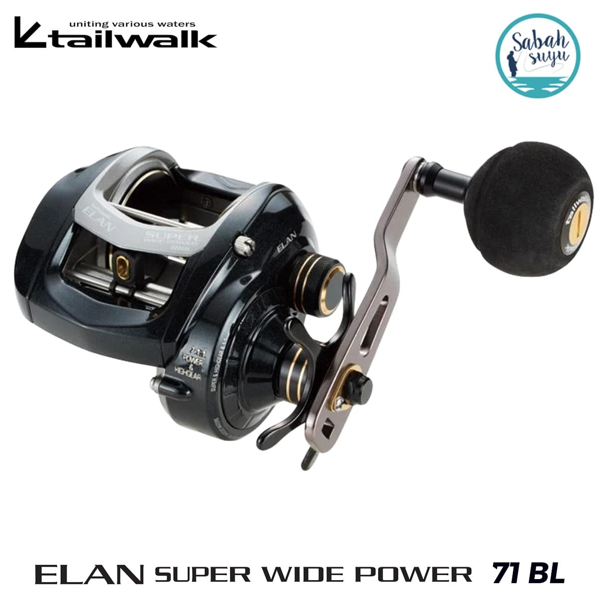 Tailwalk Elan Super Widepower 71BL Çıkrık/Baitcasting Jig Olta Makinesi (Sol El)