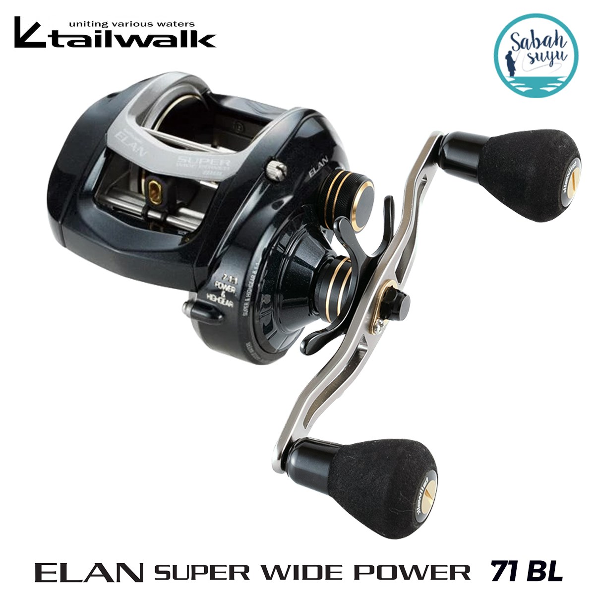 Tailwalk Elan Super Widepower 71BL Çıkrık/Baitcasting Jig Olta Makinesi (Sol El)