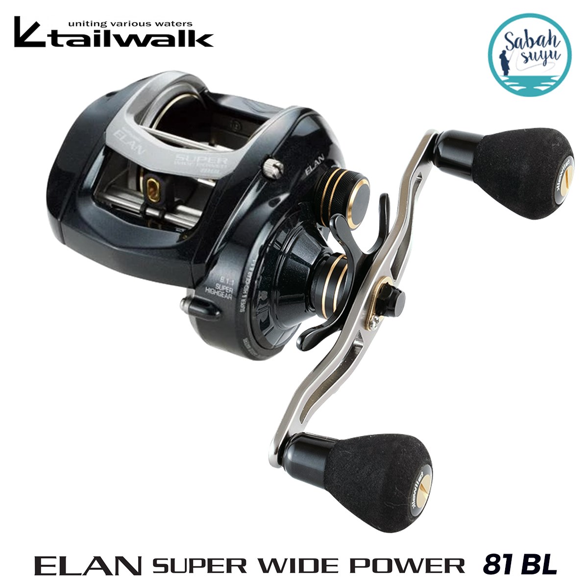 Tailwalk Elan Super Widepower 81BL Çıkrık/Baitcasting Jig Olta Makinesi (Sol El)