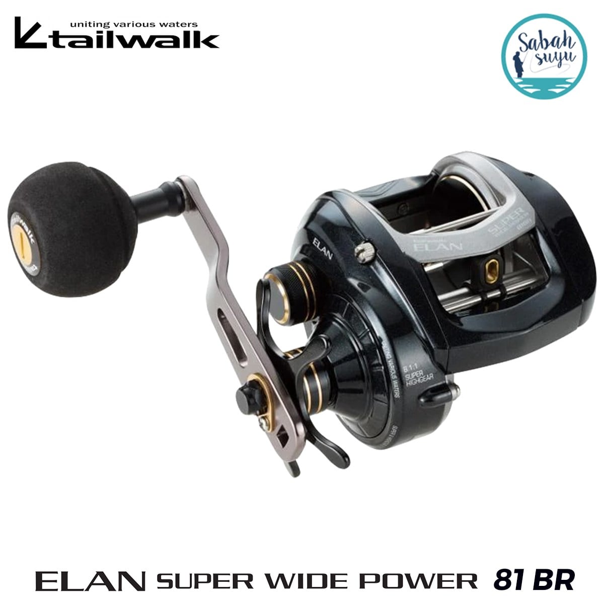 Tailwalk Elan Super Widepower 81BR Çıkrık/Baitcasting Jig Olta Makinesi (Sağ El)