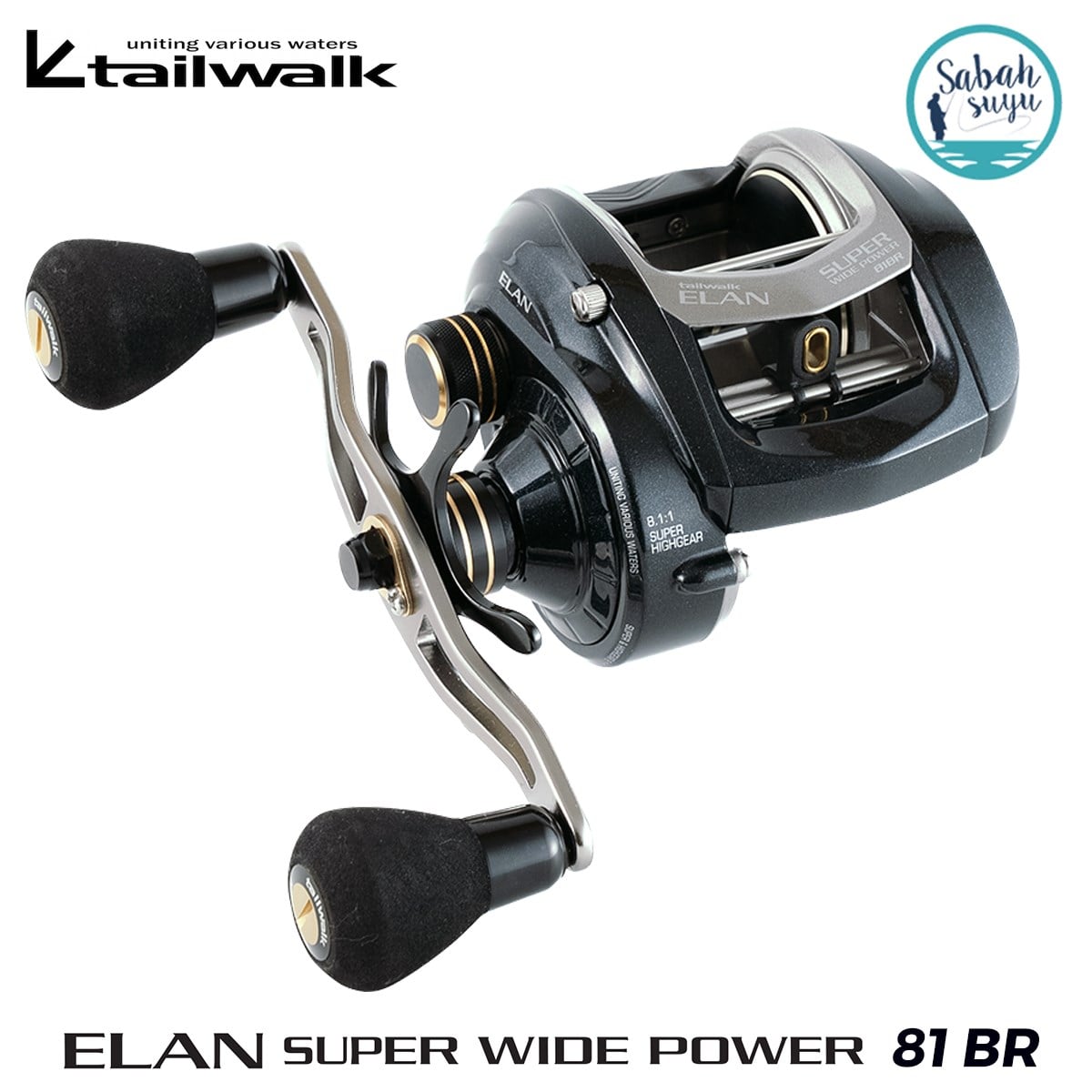 Tailwalk Elan Super Widepower 81BR Çıkrık/Baitcasting Jig Olta Makinesi (Sağ El)