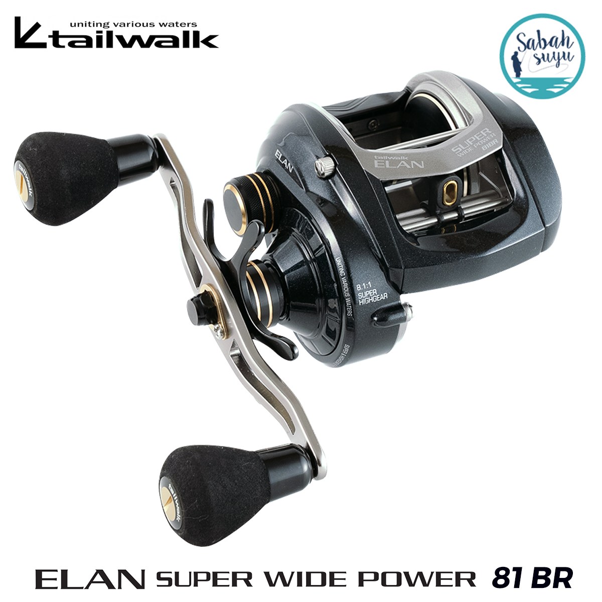 Tailwalk Elan Super Widepower 81BR Çıkrık/Baitcasting Jig Olta Makinesi (Sağ El)
