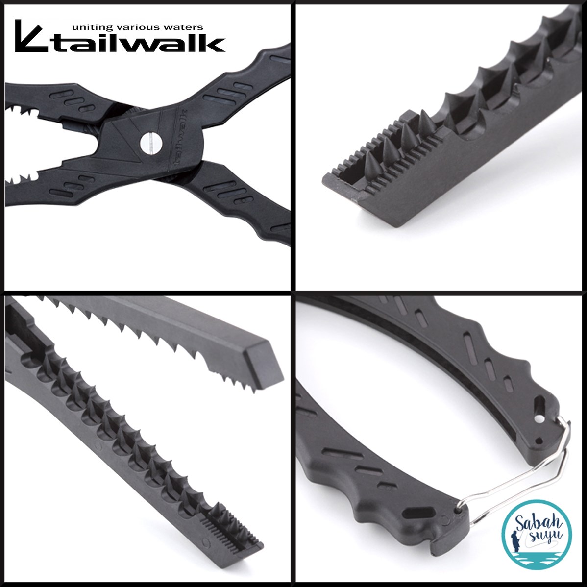 Tailwalk Gabrill Grip Balık Maşası 30cm Siyah