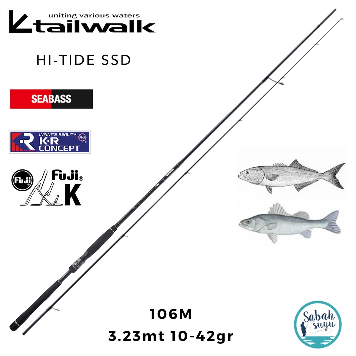 Tailwalk Hi-Tide SSD 106M 3.23mt 10-42gr (2P) Spin Kamış
