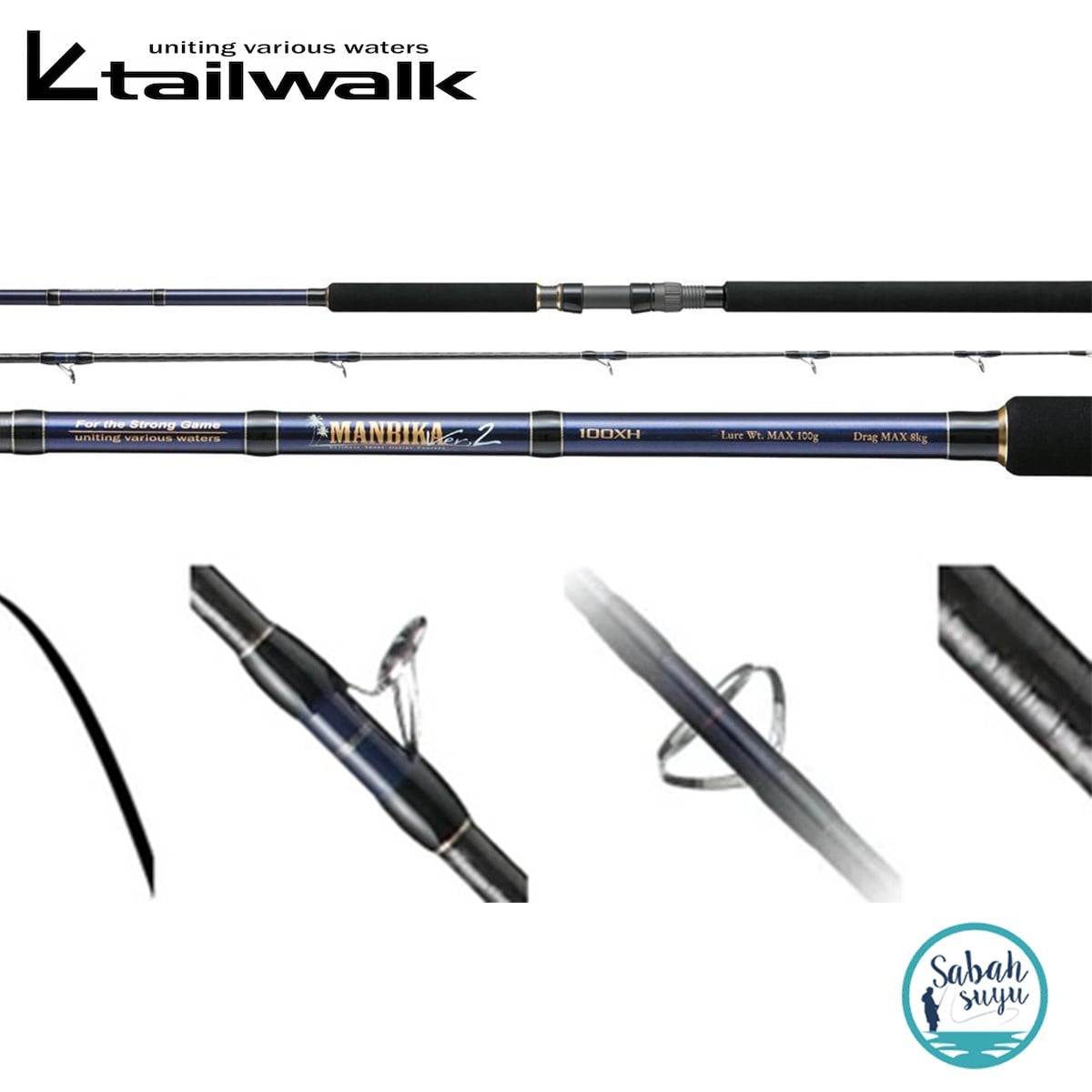 Tailwalk Manbika V2 100XH 305cm Max.100gr (2P) Shore Jigging Kamış