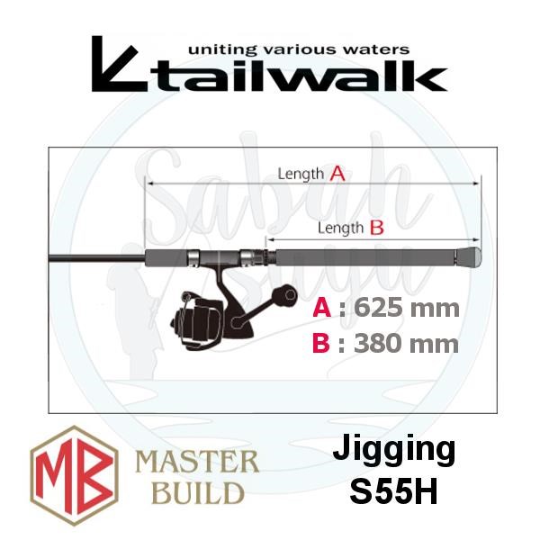 Tailwalk Master Built Jigging S55H 165cm Max.350gr