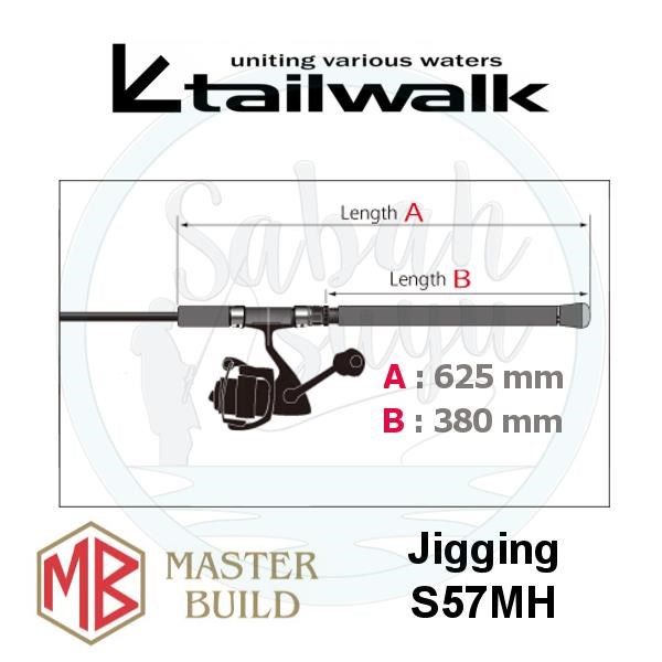 Tailwalk Master Built Jigging S57MH 170cm Max.280gr