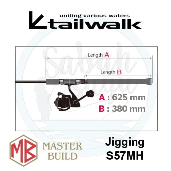 Tailwalk Master Built Jigging S57MH 170cm Max.280gr