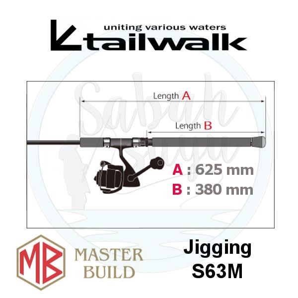 Tailwalk Master Built Jigging S63M 190cm Max.230gr