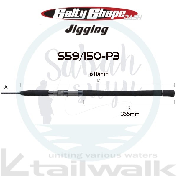 Tailwalk SSD Jigging Mobile S59/150-P3 175cm Max.170gr Jig Kamış
