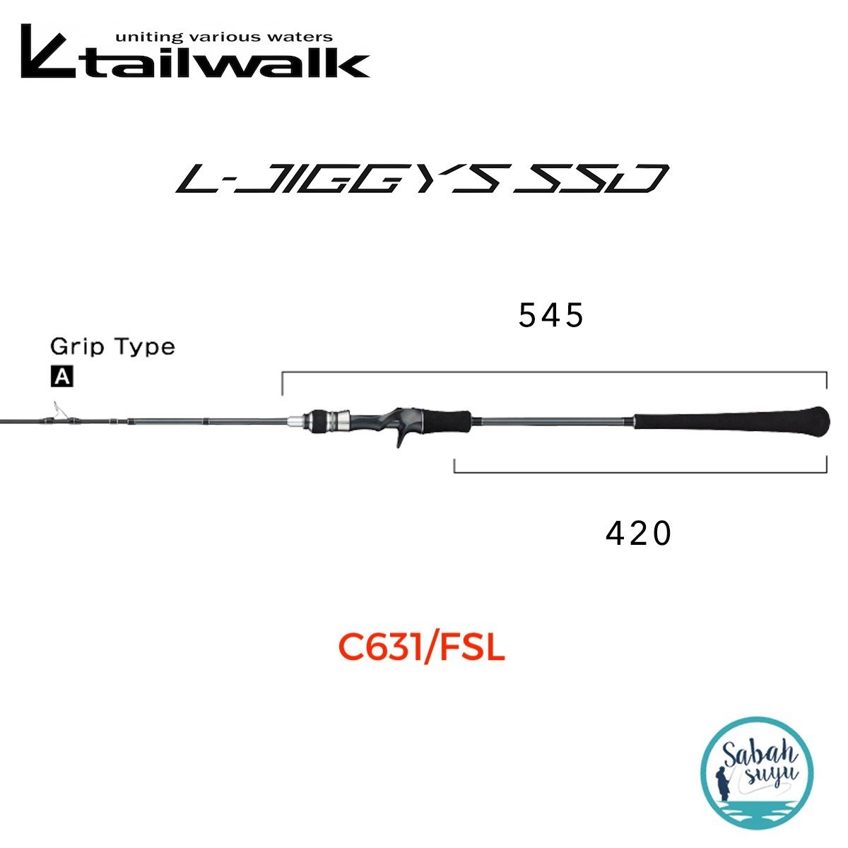 Tailwalk SSD L-Jiggys C631/FSL 1.90mt Max 120gr (S2P) Tetikli Light Jigging Kamış